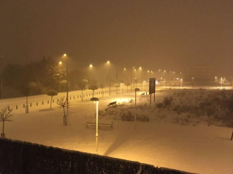 Nieve en Pamplona
