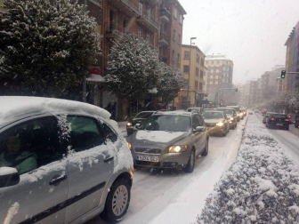 Nieve en Pamplona