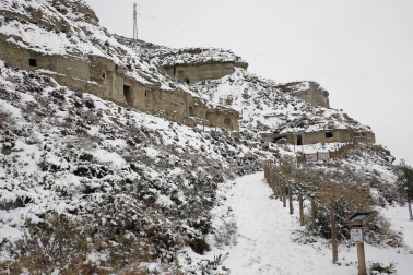 Estampas de todos los rincones de Navarra bajo el manto blanco caído el último día de febrero.