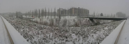 Estampas de todos los rincones de Navarra bajo el manto blanco caído el último día de febrero.