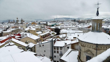 Estampas de todos los rincones de Navarra bajo el manto blanco caído el último día de febrero.