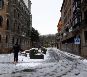 Estampas de todos los rincones de Navarra bajo el manto blanco caído el último día de febrero.