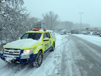 Estampas de todos los rincones de Navarra bajo el manto blanco caído el último día de febrero.