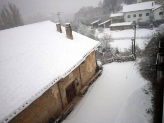 Estampas de todos los rincones de Navarra bajo el manto blanco caído el último día de febrero.