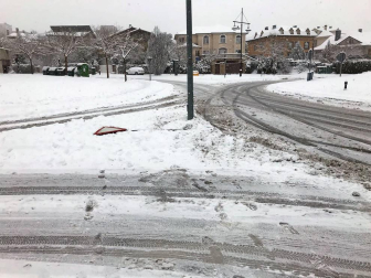 Estampas de todos los rincones de Navarra bajo el manto blanco caído el último día de febrero.
