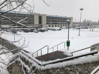 Estampas de todos los rincones de Navarra bajo el manto blanco caído el último día de febrero.