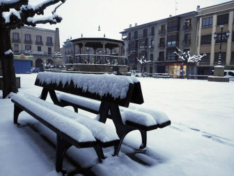 Estampas de todos los rincones de Navarra bajo el manto blanco caído el último día de febrero.
