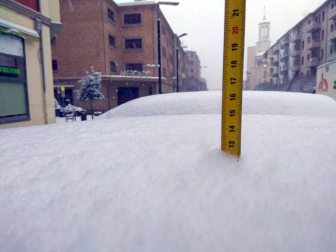 Estampas de todos los rincones de Navarra bajo el manto blanco caído el último día de febrero.