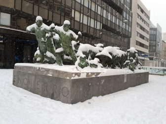 Estampas de todos los rincones de Navarra bajo el manto blanco caído el último día de febrero.