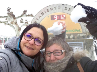 Estampas de todos los rincones de Navarra bajo el manto blanco caído el último día de febrero.