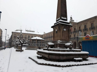 Estampas de todos los rincones de Navarra bajo el manto blanco caído el último día de febrero.