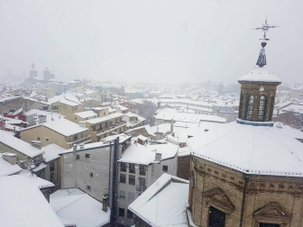 Estampas de todos los rincones de Navarra bajo el manto blanco caído el último día de febrero.