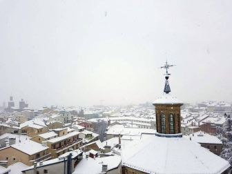 Estampas de todos los rincones de Navarra bajo el manto blanco caído el último día de febrero.