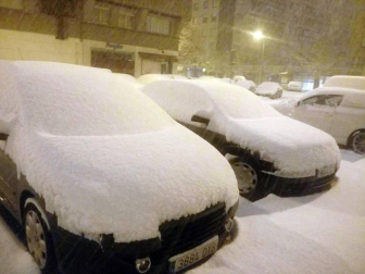 Estampas de todos los rincones de Navarra bajo el manto blanco caído el último día de febrero.