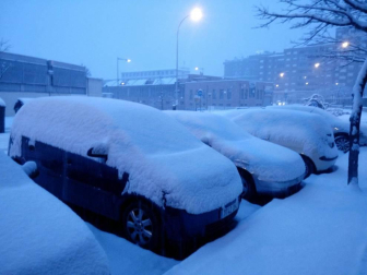Estampas de todos los rincones de Navarra bajo el manto blanco caído el último día de febrero.