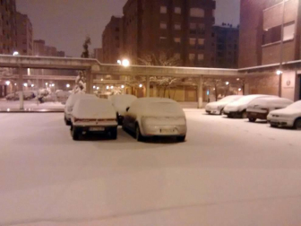 Estampas de todos los rincones de Navarra bajo el manto blanco caído el último día de febrero.