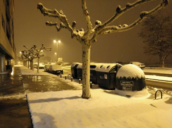Nieve en Pamplona