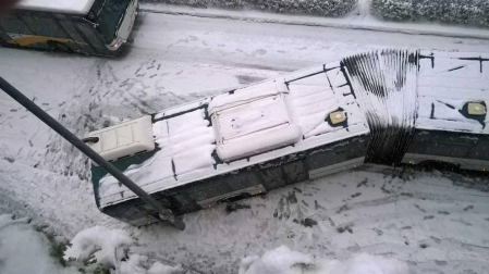 La nieve ha llegado para despedir febrero a Navarra.