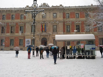 Nieve en Pamplona