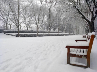 Nieve en Pamplona