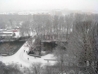 Nieve en Pamplona