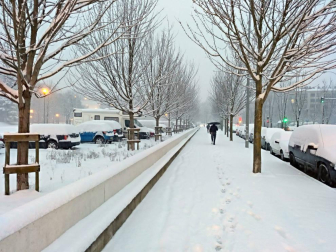 Nieve en Pamplona