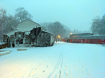 Nieve en Pamplona
