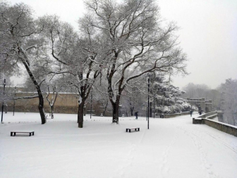 Nieve en Pamplona