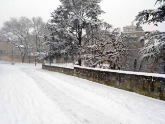 Nieve en Pamplona