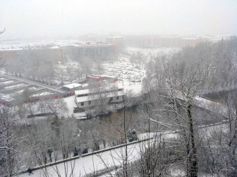 Nieve en Pamplona