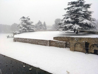 Nieve en Pamplona
