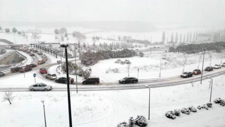 Nieve en Pamplona