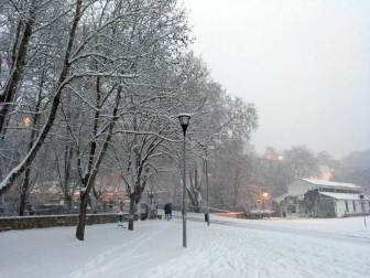 Nieve en Pamplona