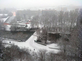 Nieve en Pamplona