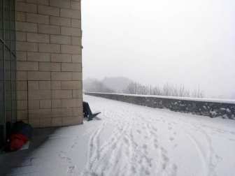 Nieve en Pamplona