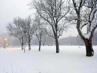 Nieve en Pamplona