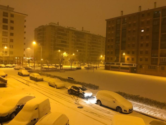 Nieve en Pamplona
