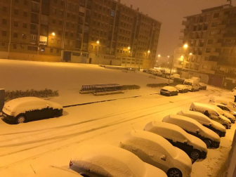 Nieve en Pamplona