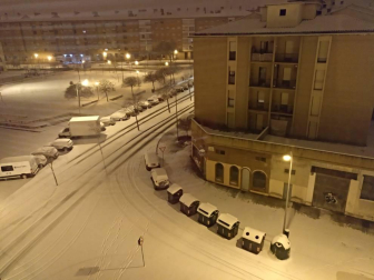 Nieve en Pamplona