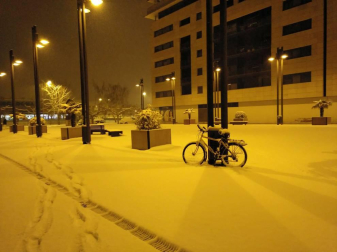 Nieve en Pamplona