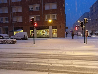 Nieve en Pamplona