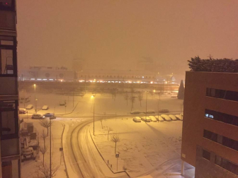 Nieve en Pamplona