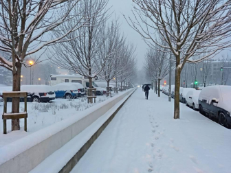 Nieve en Pamplona