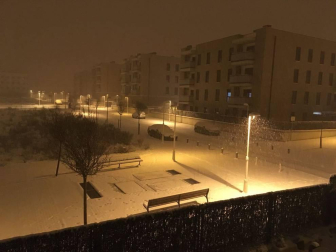 Nieve en Pamplona