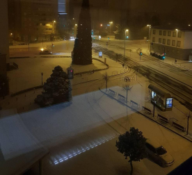 Nieve en Pamplona