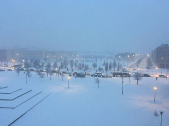 Nieve en Pamplona