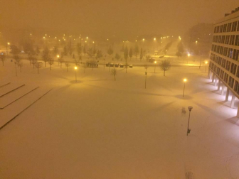 Nieve en Pamplona