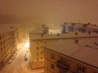 Nieve en Pamplona