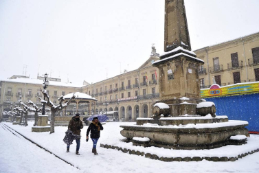 La nevada en Navarra cancela vuelos y autobuses y corta el tráfico de trenes