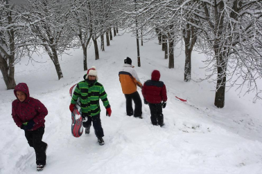 La nevada en Navarra cancela vuelos y autobuses y corta el tráfico de trenes